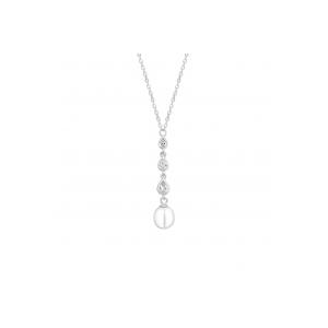 Колье на цепочке SK25481N Белый жемчуг